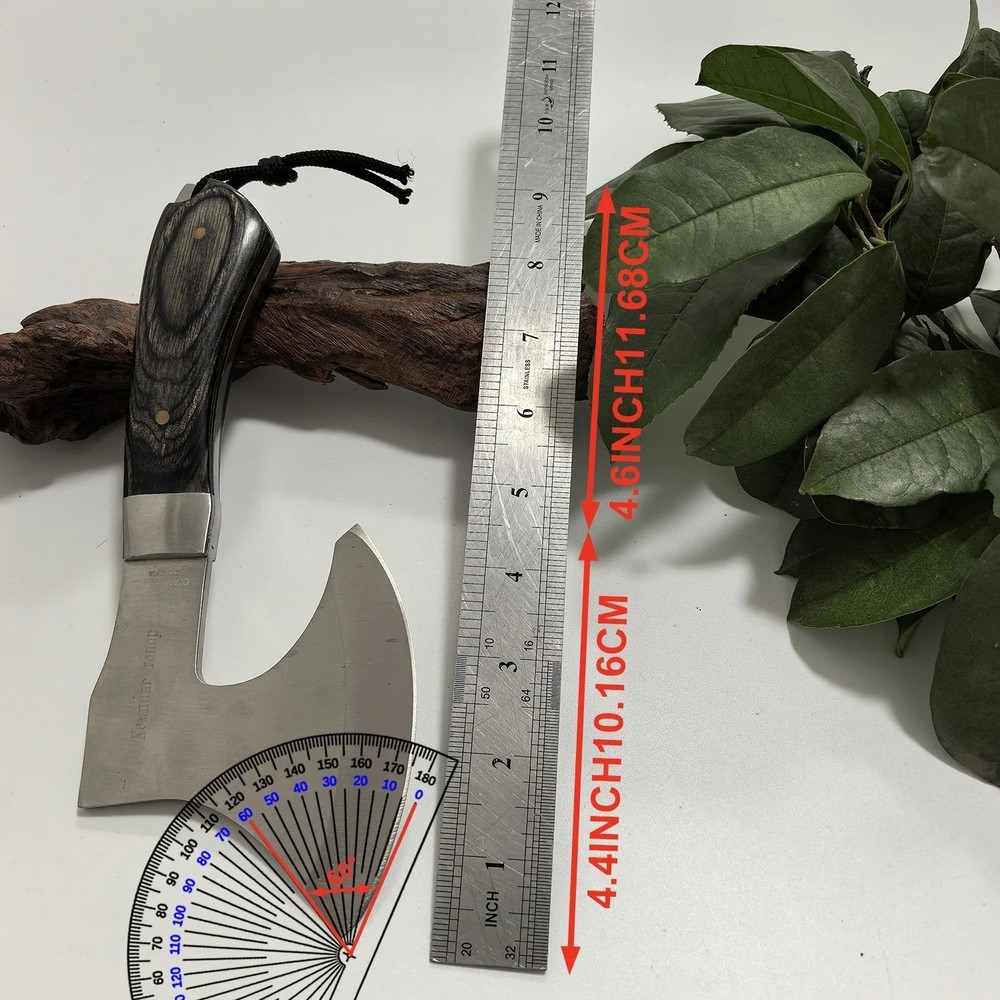 Hickory Handle Tactical Axe - Multi-Functional Outdoor Camping Tool