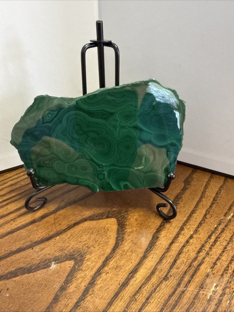 Malachite Slab With Stand