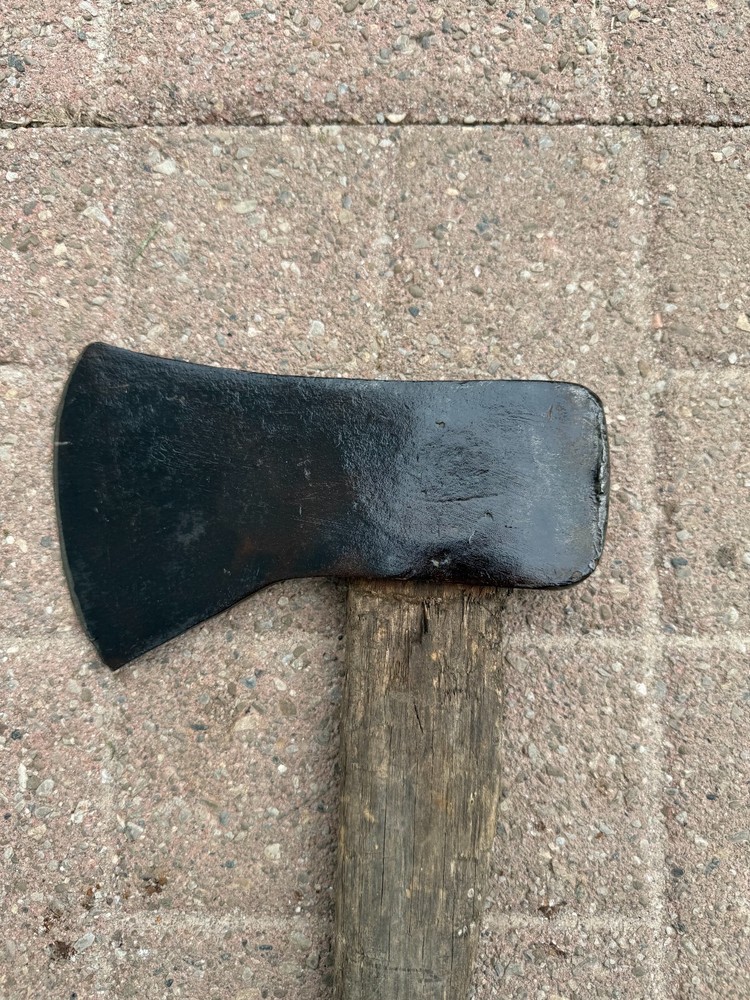Vintage Single Axe On 34” Wood Handle