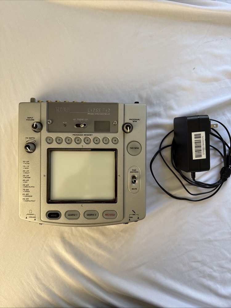 Korg KAOSS PAD KP2 Dynamic Effects Controller DJ Touch Pad FX w/ Power Supply