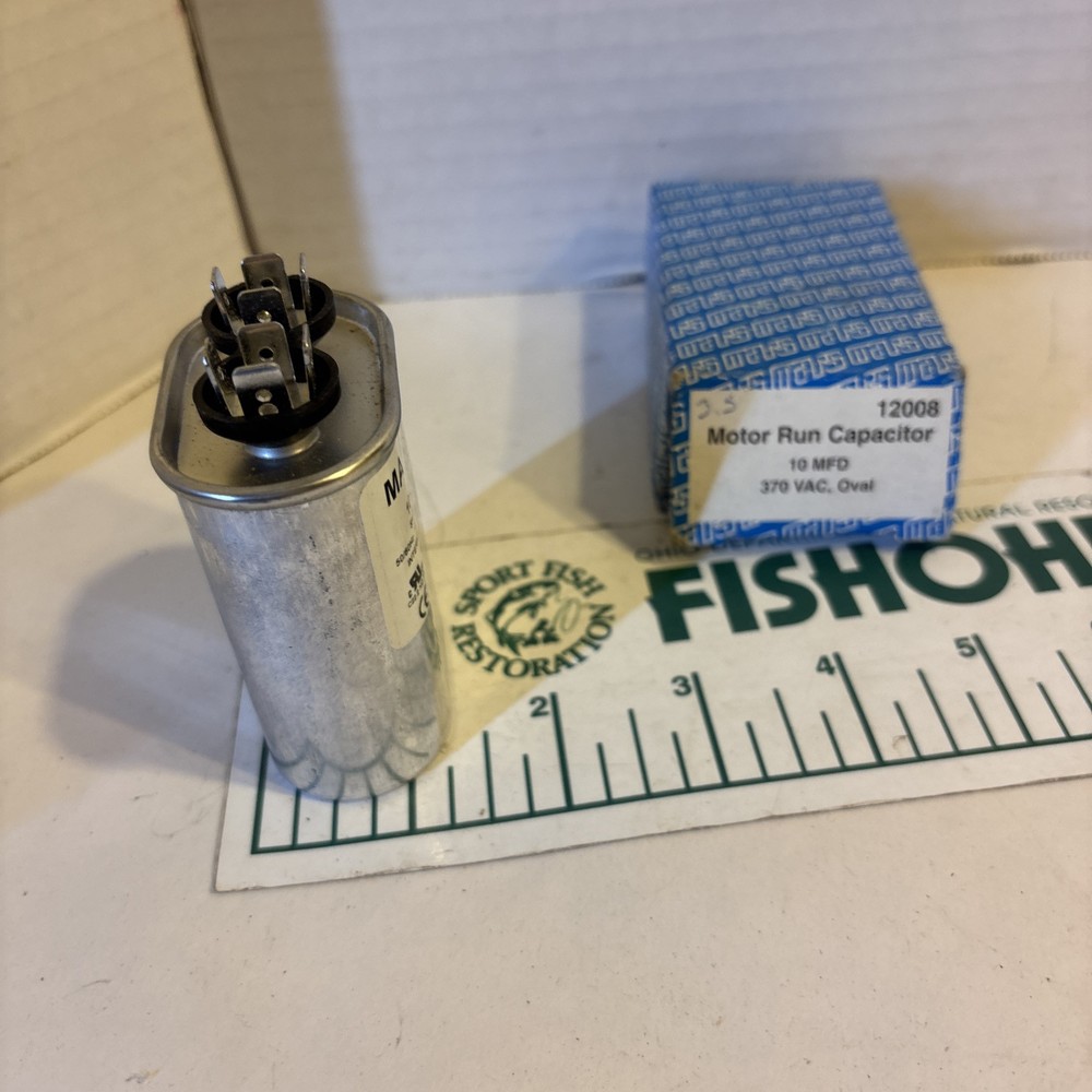 MARS 12008 MOTOR START OVAL CAPACITOR 10MFD 370V