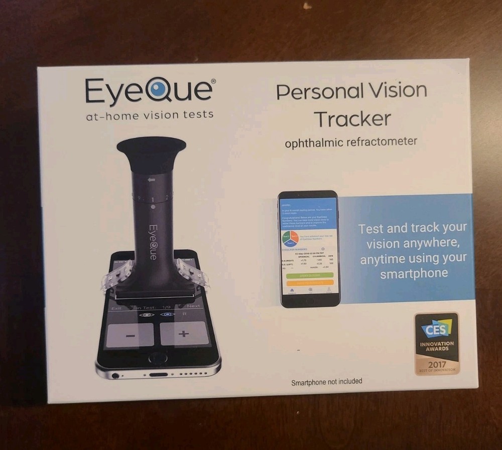 EyeQue Personal Vision Tracker Ophthalmic Refractometer Home Test Kit New