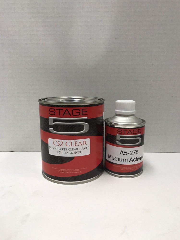 High Gloss Urethane Clear coat Quart Kit 4:1