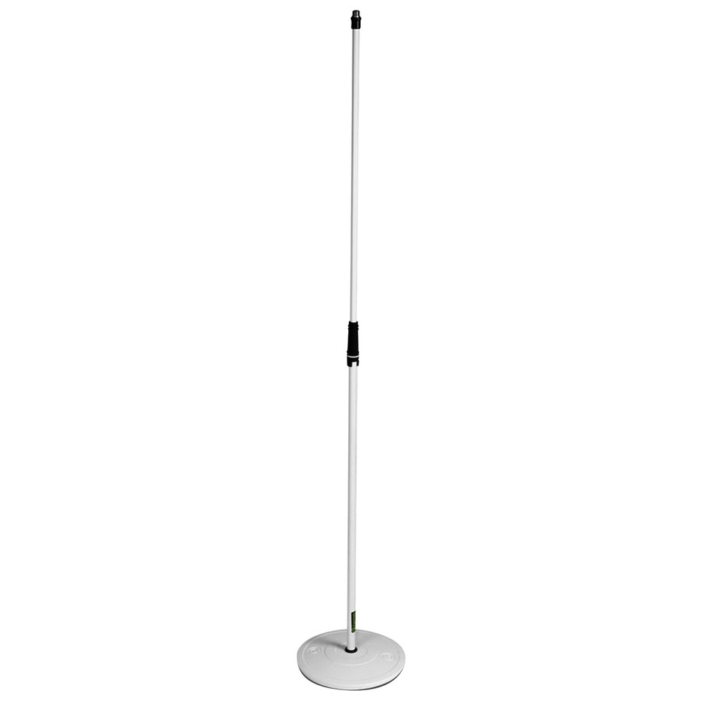Gravity GMS23W White Microphone Stands w Round Base in White 4-Pack