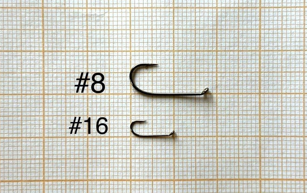 100/1000 pack MARUTO Hooks 1170 - Dry Fly #8 #16