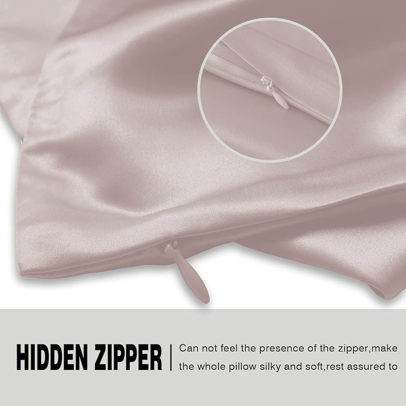 Silk Pillowcase Smooth Soft Durable Easy Clean Luxury Gift Perfect All New