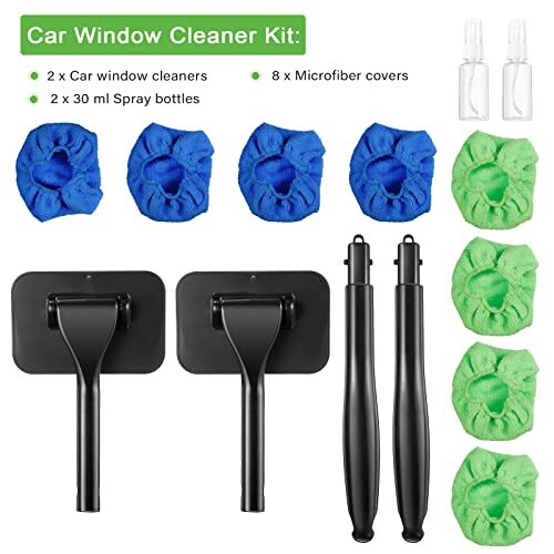 2 Pack Windshield Cleaning Tool Windshield Cleaning Wand Auto Window Cleaner