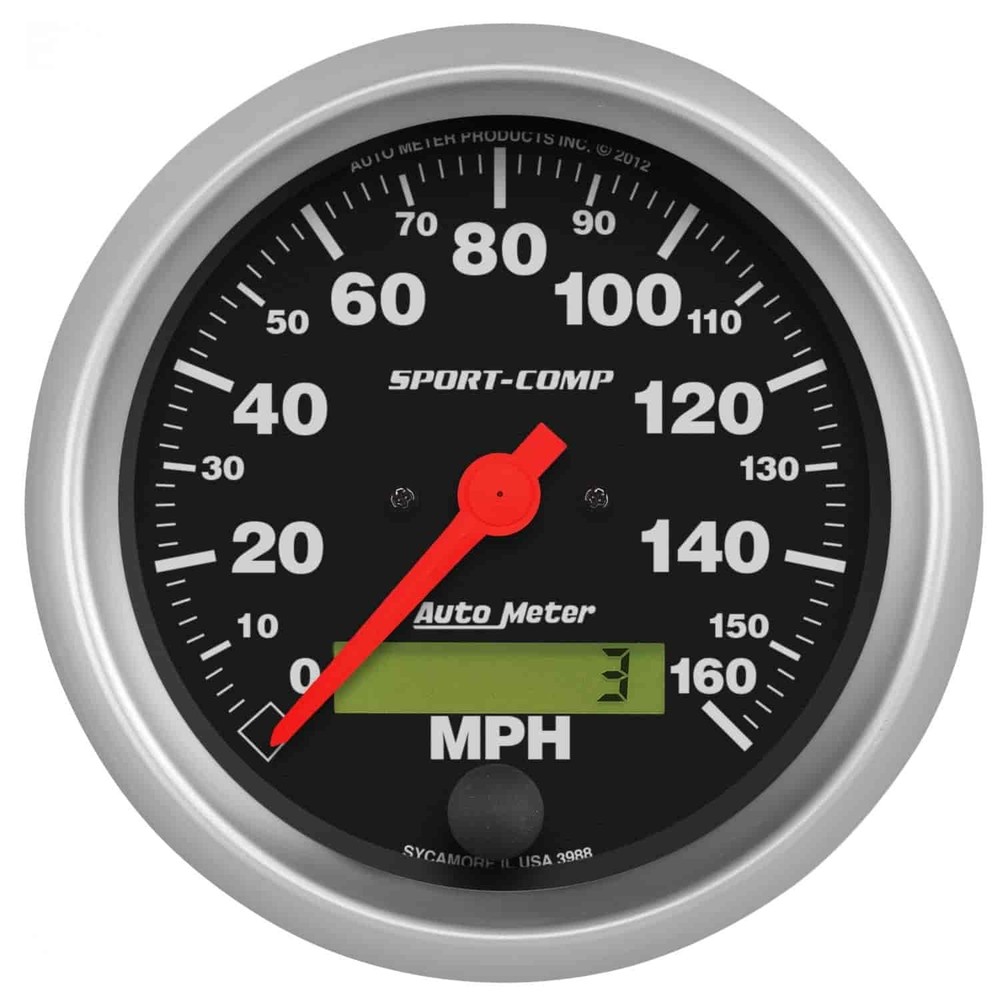 Auto Meter 3988 Sport-Comp In-Dash Speedometer