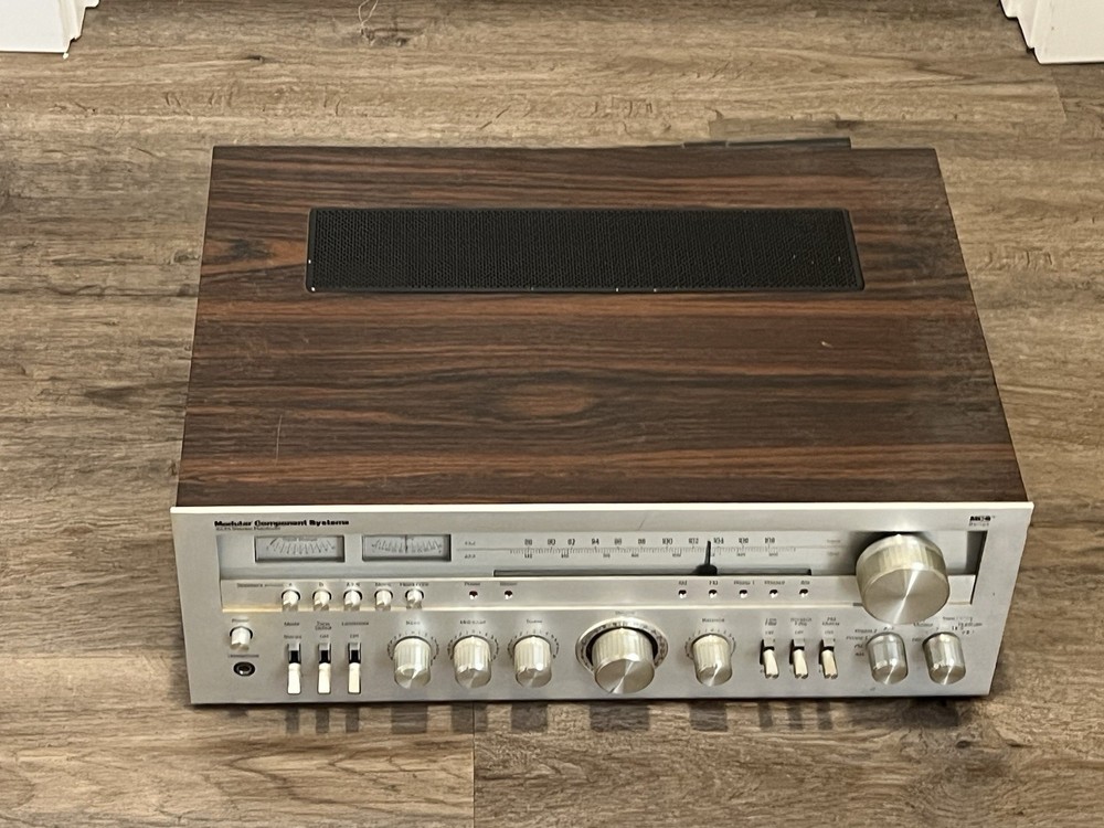 Modular Component Systems MCS 3233 Vintage Stereo Receiver Silver Face – Working