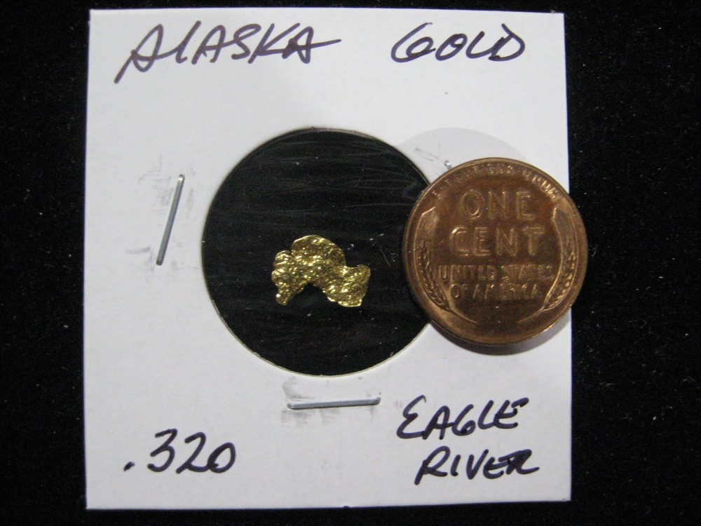 ALASKA GOLD NUGGETS EAGLE RIVER  .320 GRAM