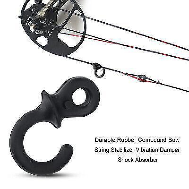 4pcs Bow String Stabilizer Monkey Tail Silencer Dampener Compound Archery SE