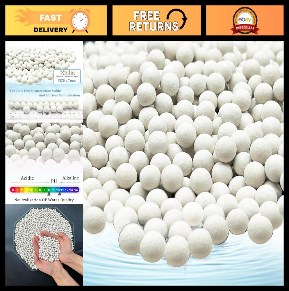 Condensate Neutralizer Refill Media Pellets 3.3 lbs | Calcite Water Heater Filte