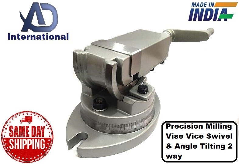 Precision Milling Vise Vice Swivel & Angle Tilting 2 way