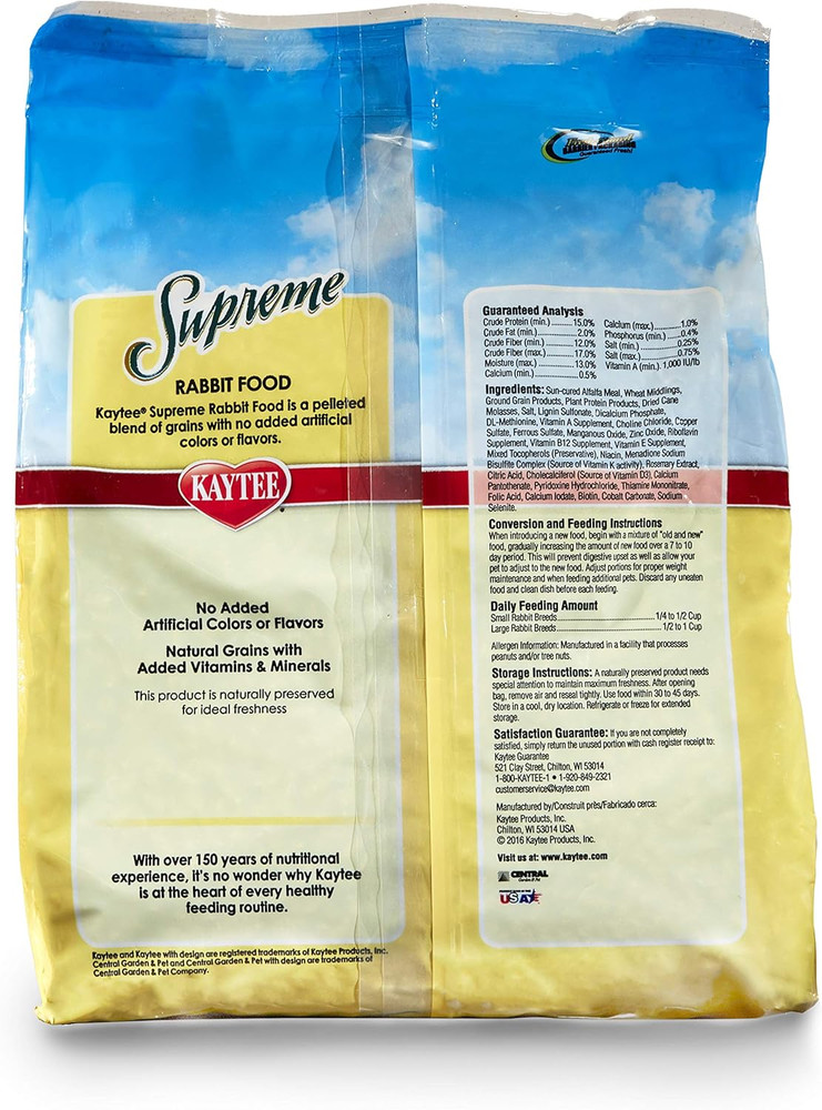Supreme Rabbit Food 5 Lb