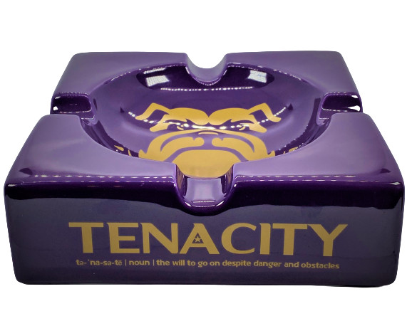 Purple Q-Dog Ashtray