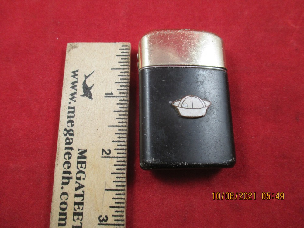 RONSON LIGHTER, NAVY CAP, 1950's Two tone RONSON British Empire