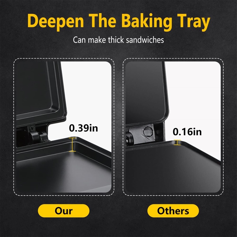 Versatile Electric Sandwich Maker - Toast, Grill, and Create Delicious Meals