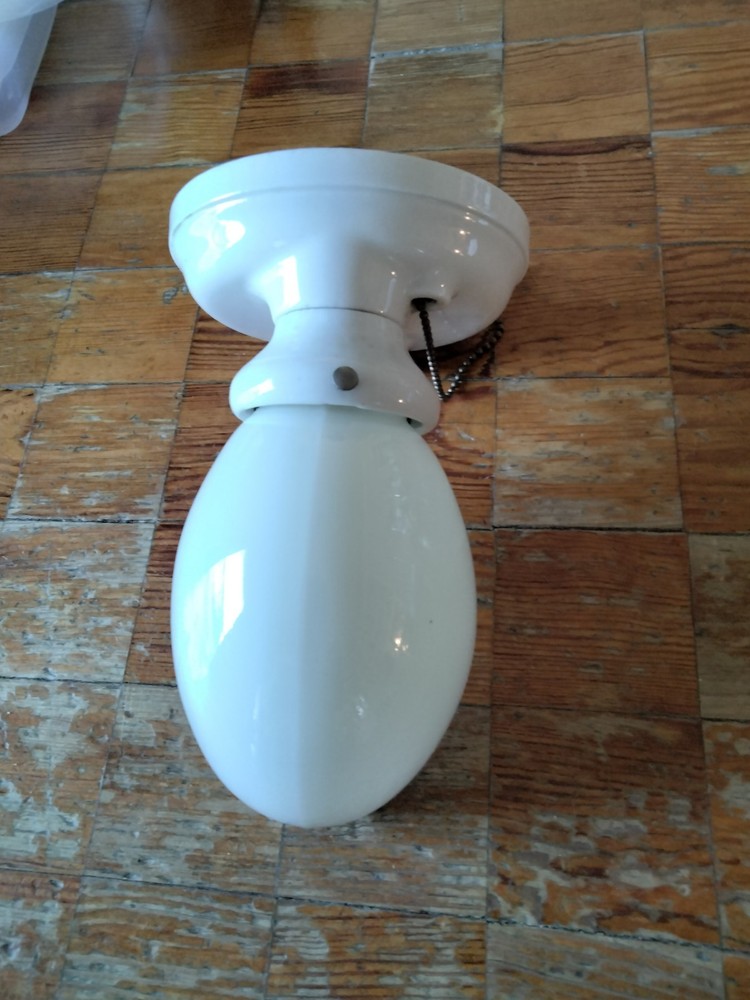 Antique Vintage Porcelain Ceramic Sconce