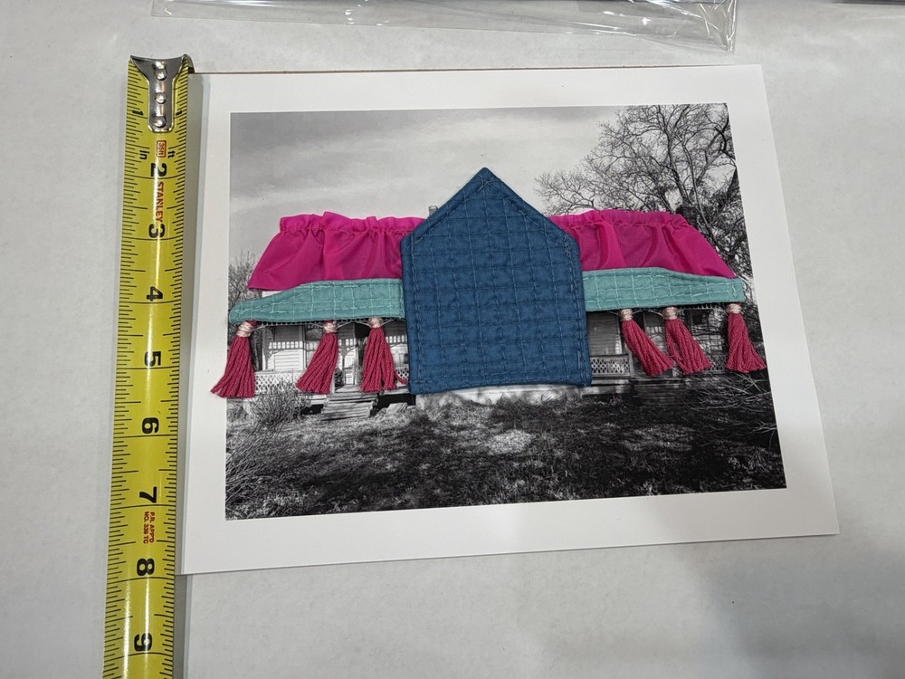 3 Textile Architecture Mixed Media Collage – Attributed to Danielle Hatch
