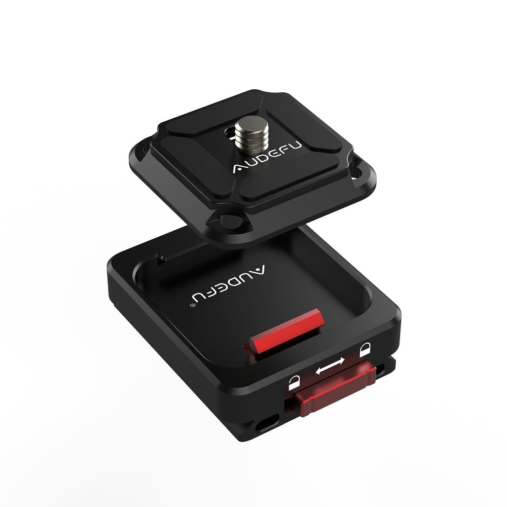 Camera Quick Release Plate Shoulder Strap Mount for Tripod DSLR 1/4"-3/8"