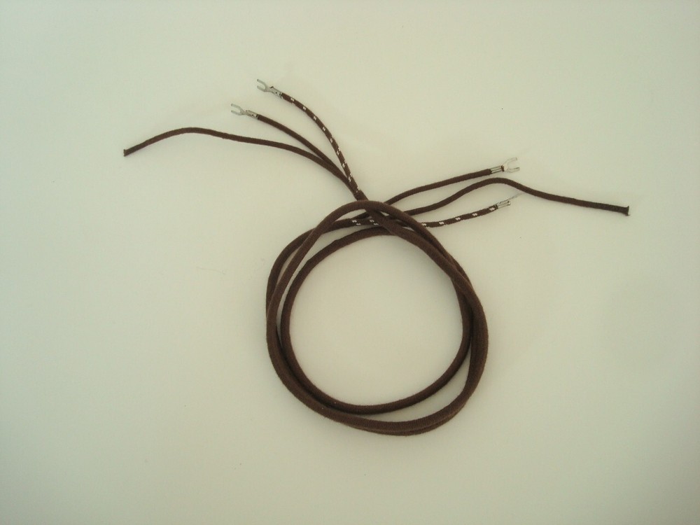Receiver Cord Brown Spade/Spade with ties Premium