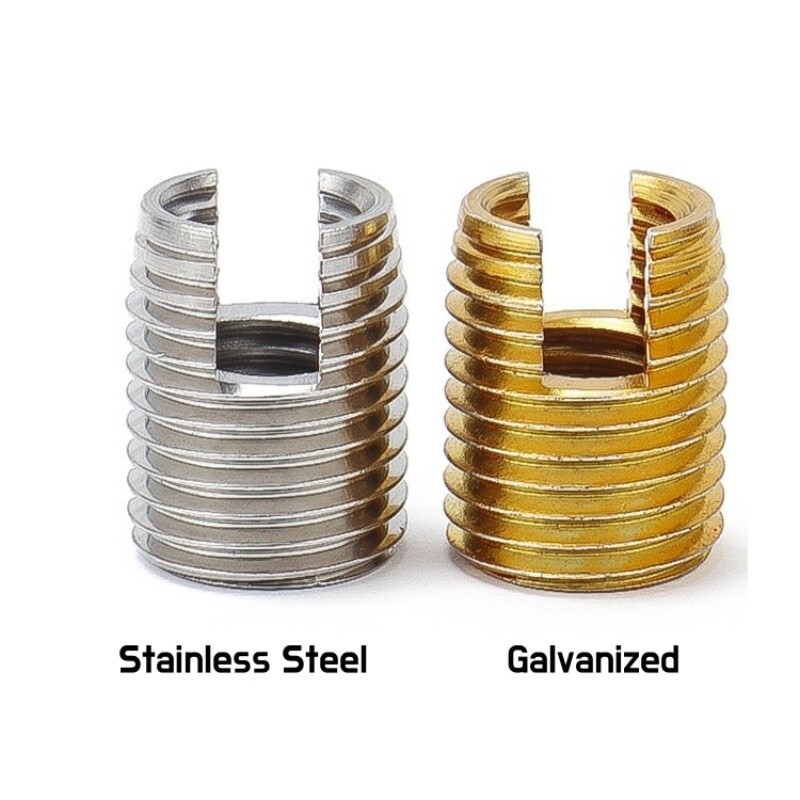 M2-M20 Slotted Self Tapping Threaded Inserts External and Internal Thread