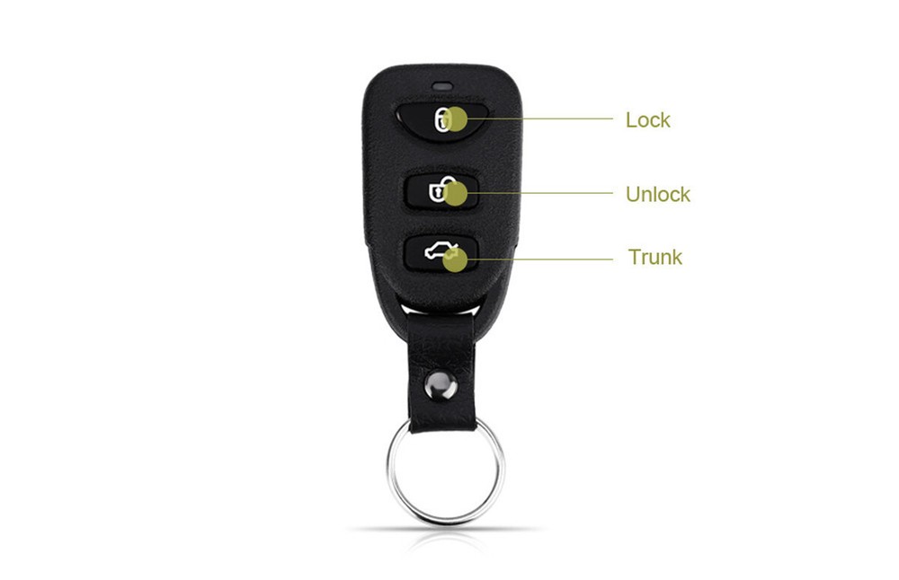 Car Door Lock Keyless System Alarm Central Locking W/2PCS Remote Controllers