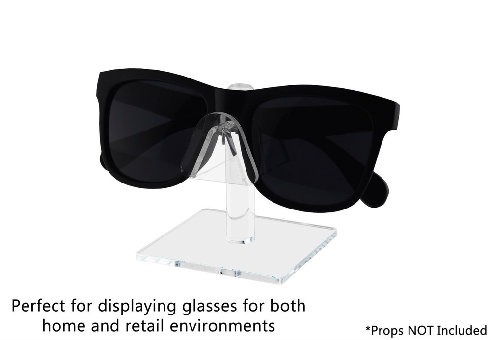 Single Tier Sunglasses Eyeglasses Square display stand Clear Acrylic