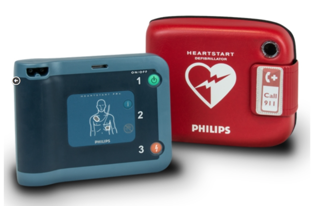 Philips HeartStart FRx Defibrillator Incl Wall Mount Box