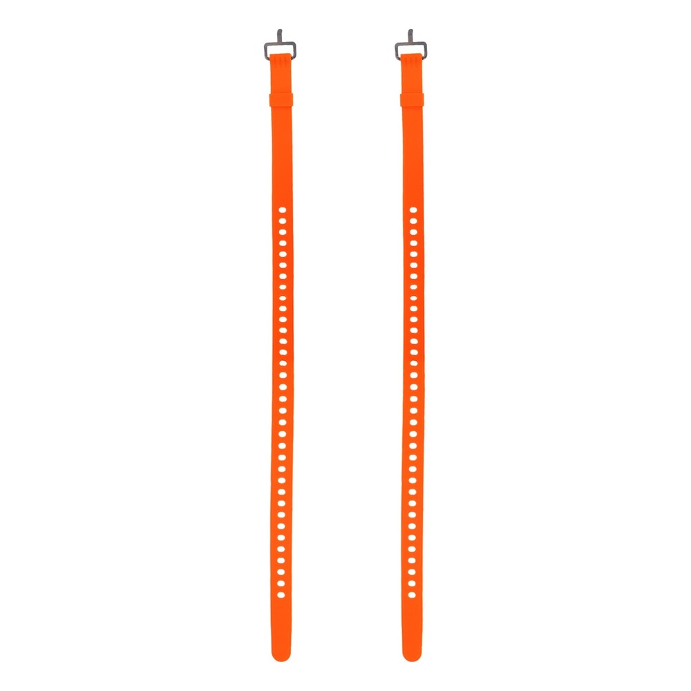 2Pcs Silicone Tie Down Strap, 70cm / 28Inch Resistant Silicone, Orange