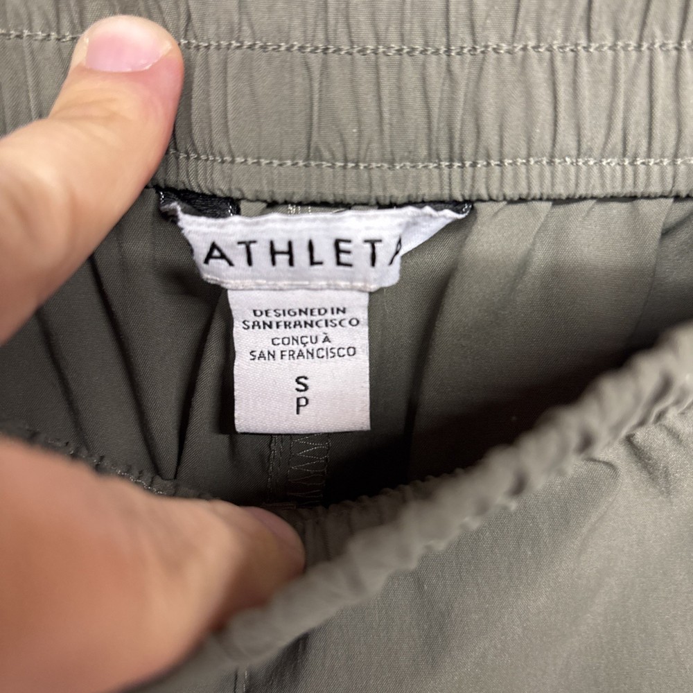 Womens Size S Athleta Cascade Cargo Pants Green EUC