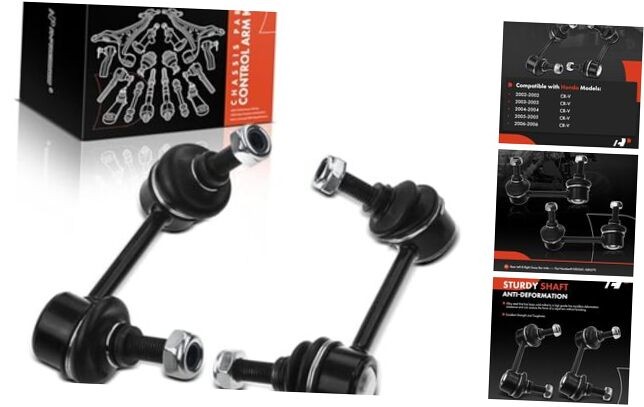 2 x Rear Sway Bar Links Stabilizer Bars - Compatible with Honda CR-V 2002