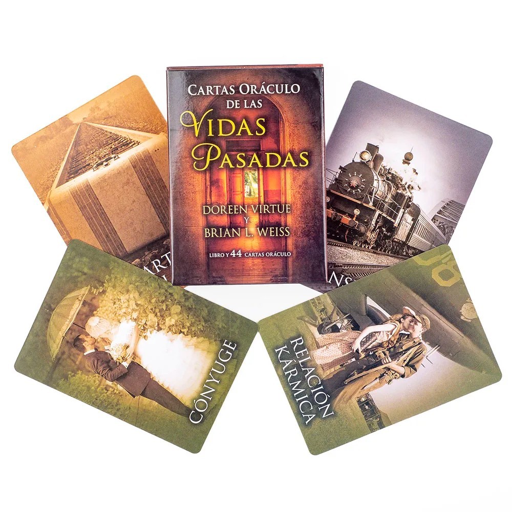 "Vidas Pasadas" Tarot 44Cards Spanish Version Divination Edition Fortune Telling
