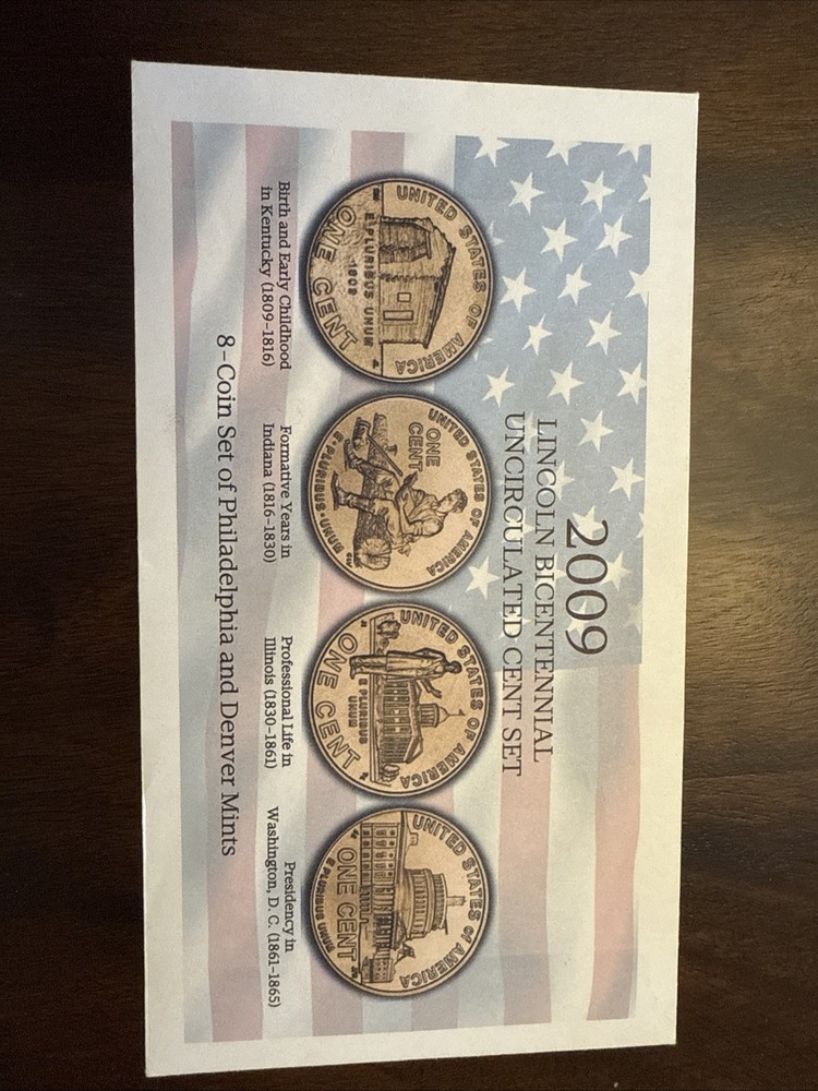 2009 Lincoln Bicentennial Uncirculated Cent 8-Piece Set