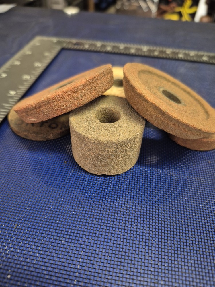 1/2" Arbor Grinding Stones Disks 6 Pc Lot