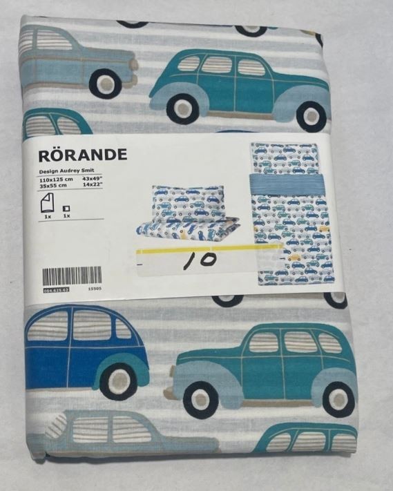 Ikea Rorande Crib Duvet Cover/Pillowcase Bedding NEW