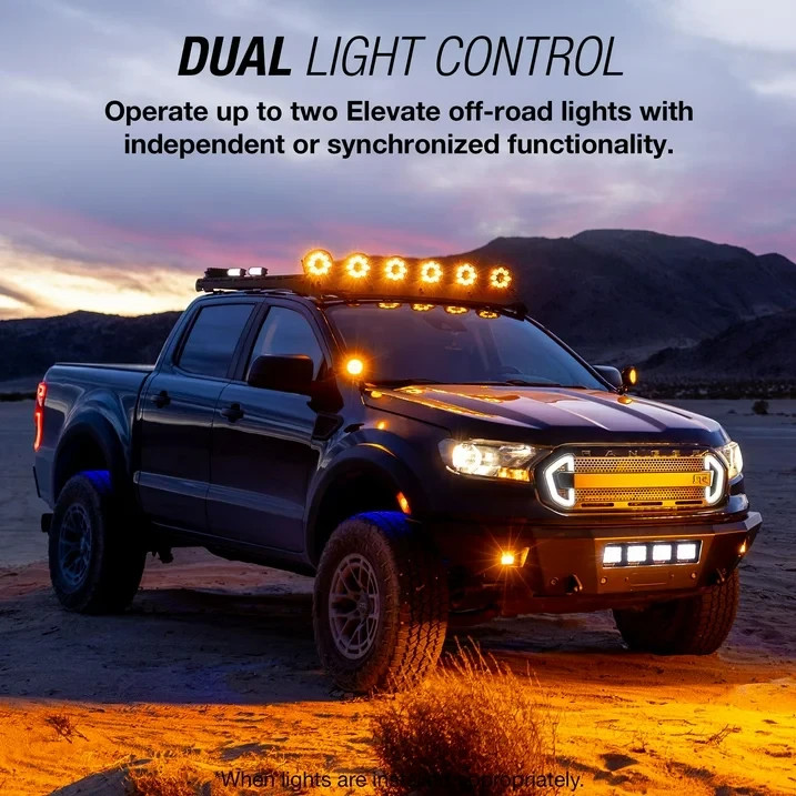 TYPE S - Elevate 2-Light Output Wiring Harness - Wireless Remote or Wired Contro