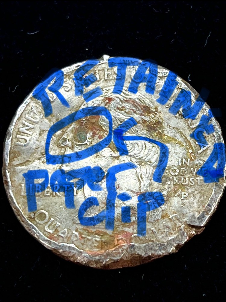 2001 P Qtr 🔥RETAINED PAPER CLIP🔥Strike Through ERROR