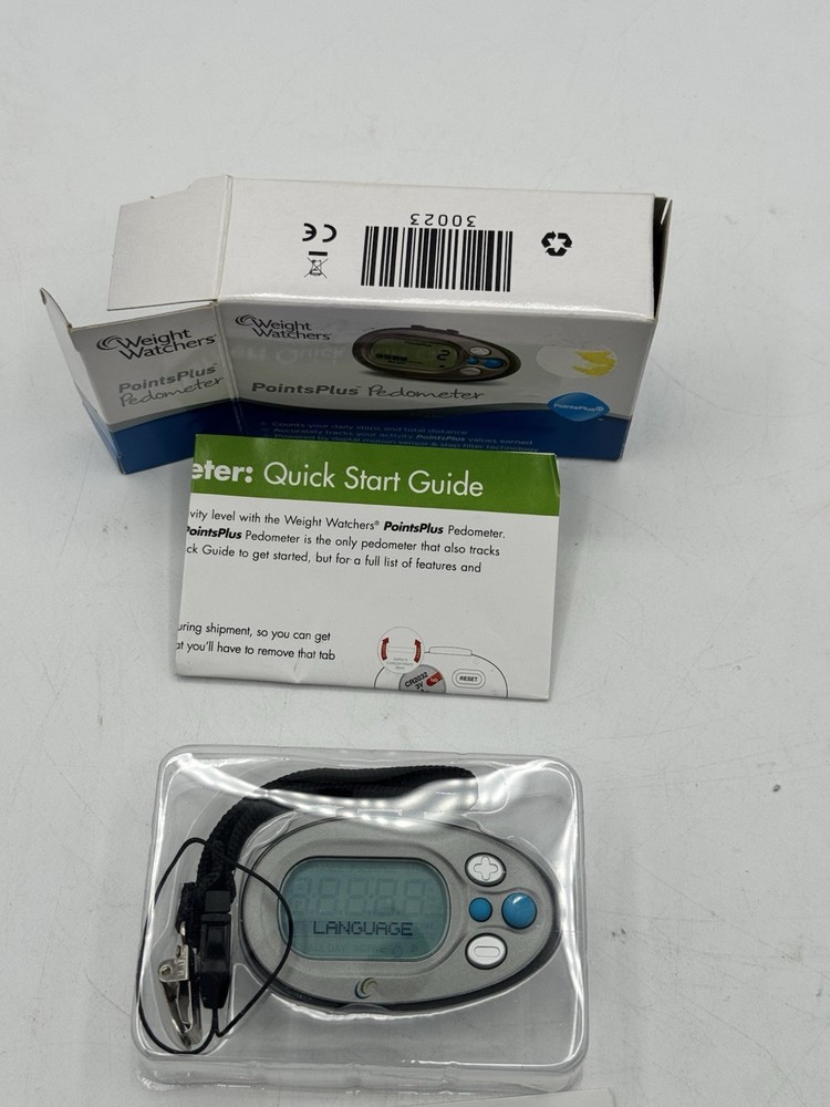 Weight Watchers Points Plus Pedometer, Walking Pedometer Open Box 30023 WORKING