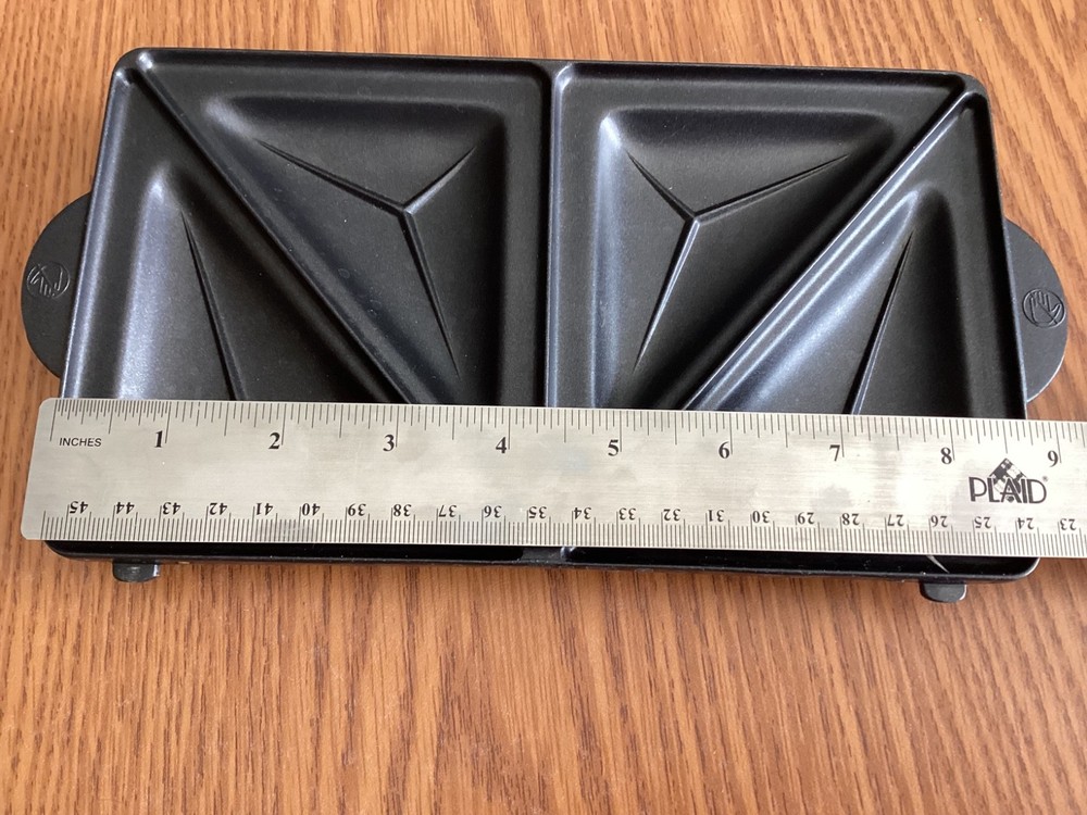 Sandwich Maker Replacement Sandwich Plates 9” x 5” NOS