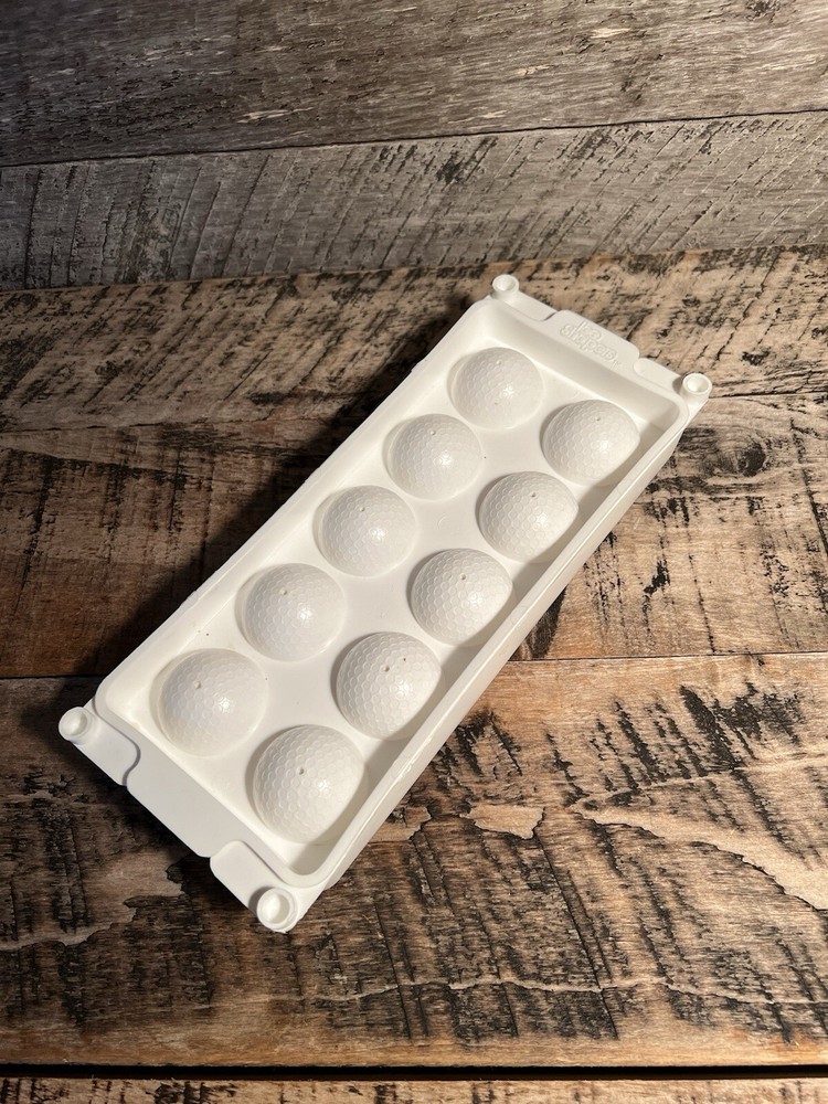 Ice Shapers 2 Part Ice Cube Tray 3D Golf Ball Shape Cubes
