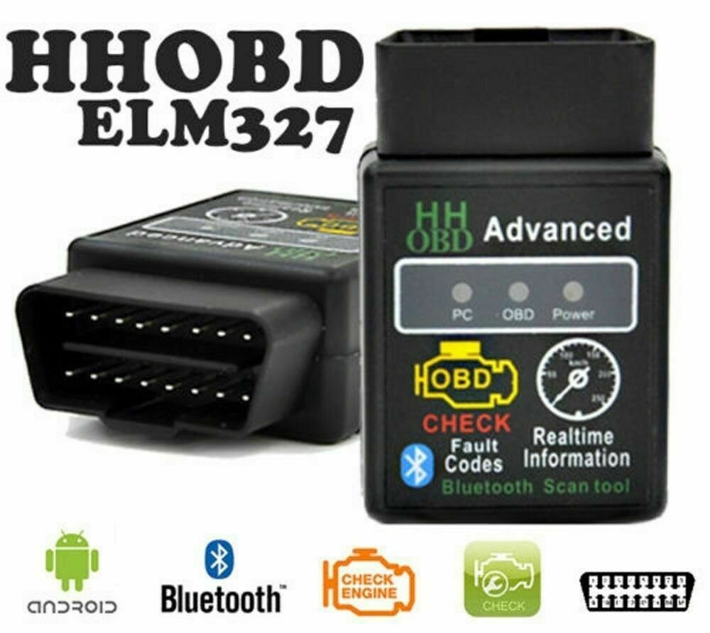 Scanner Diagnosi Check Auto Diagnostica Bluetooth per Android ELM327 OBD2 OBDII