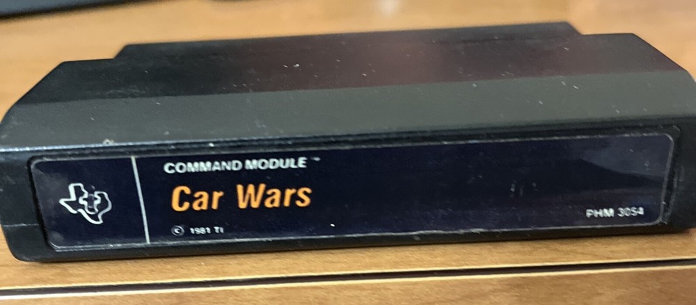 CAR WARS video game Texas Instruments TI 99/4a Computer - Game/manual