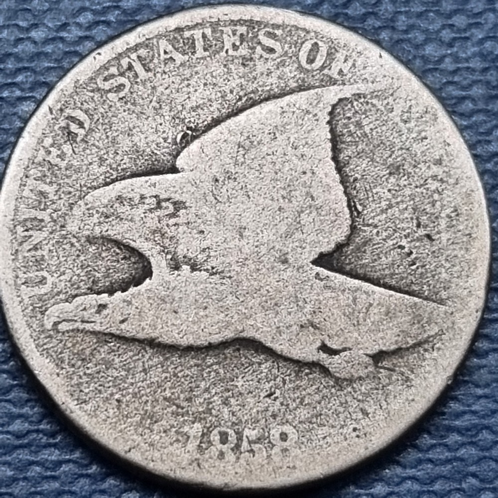 1858 Flying Eagle Cent 1c Circulated #101909