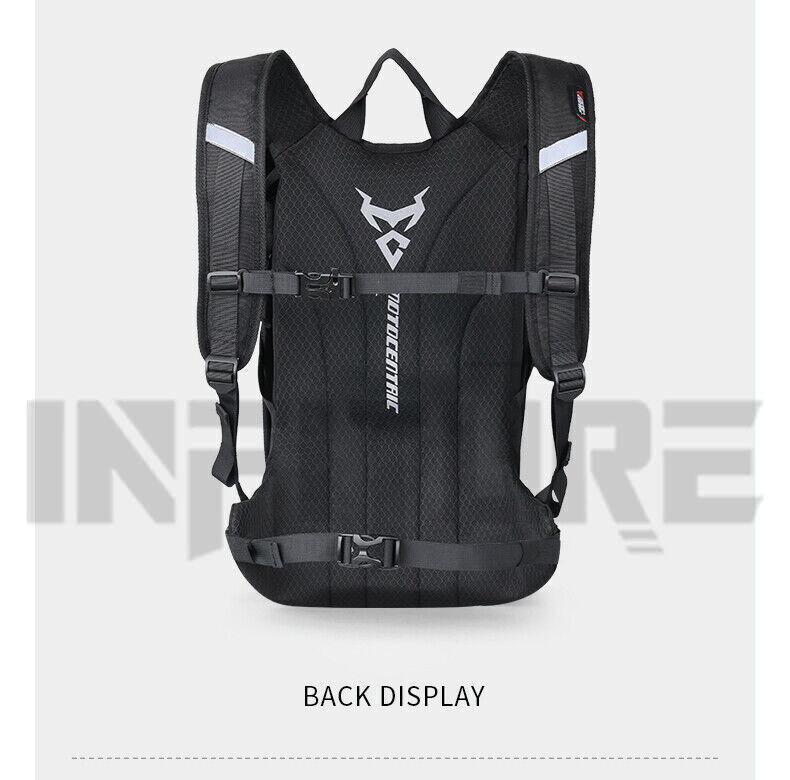 Flash Red Motorcycle Backpack Waterproof Helmet Luggage Backpack Men Accessories
