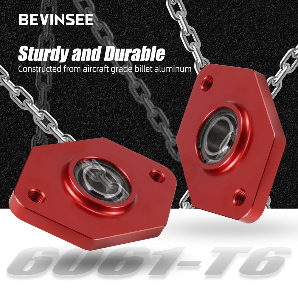 Rear Lower Shock Mounts W/ Ball Inserts For BMW E81 E82 E87 E88 E90 E91 E92 E93