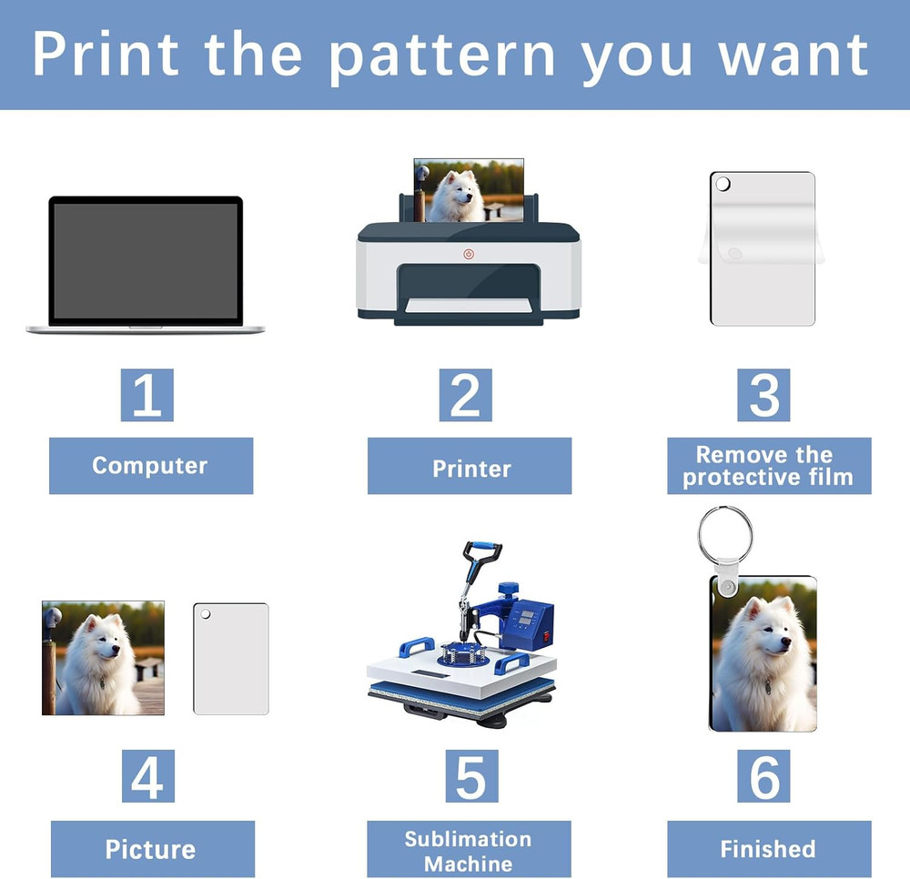 240Pcs Sublimation Keychain Blanks Double Sides 80 MDF Sublimation Keychains Bla