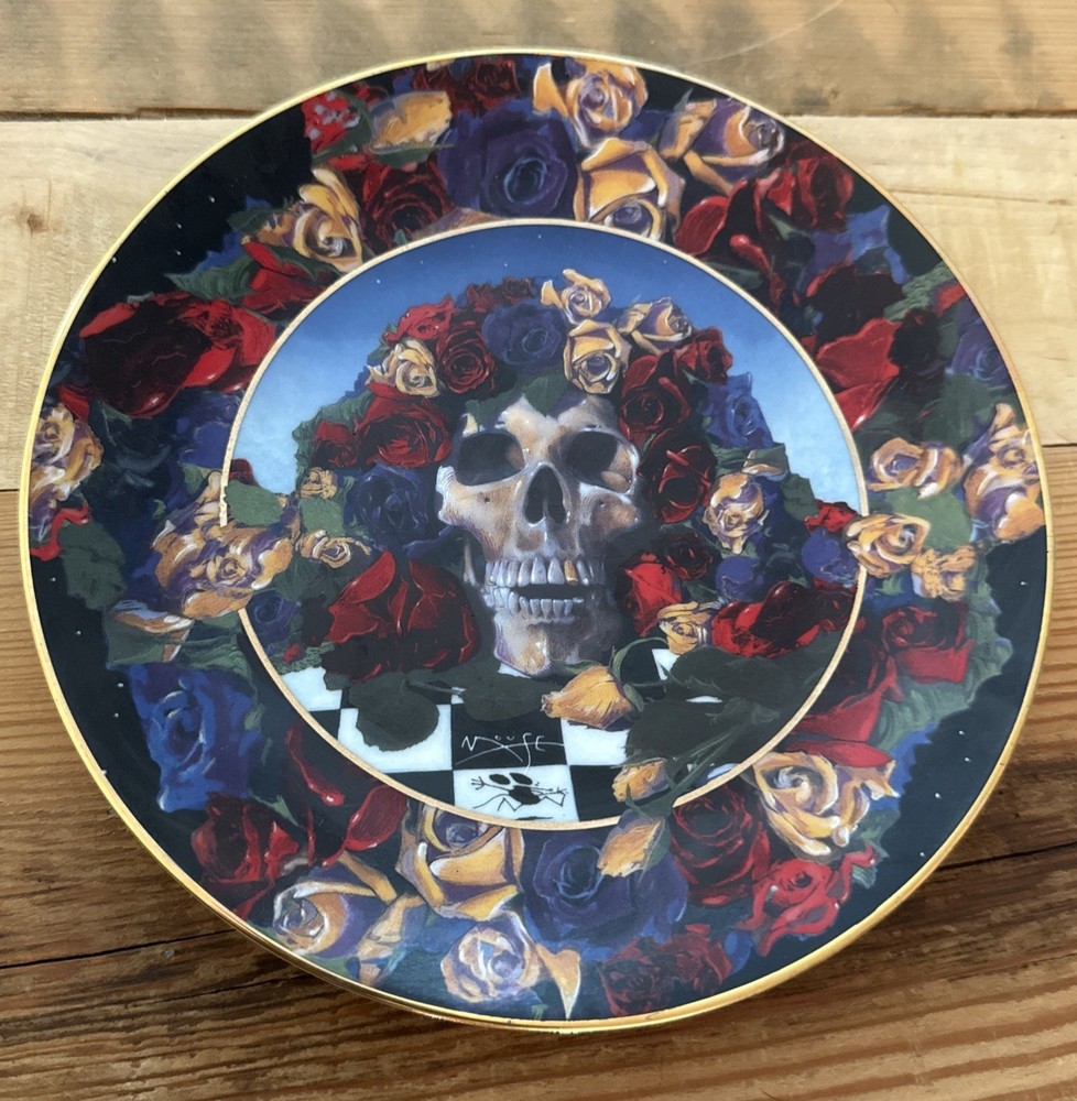 Grateful Dead Stanley Mouse Timeless Hamilton Collection Plate 24k 8.25”