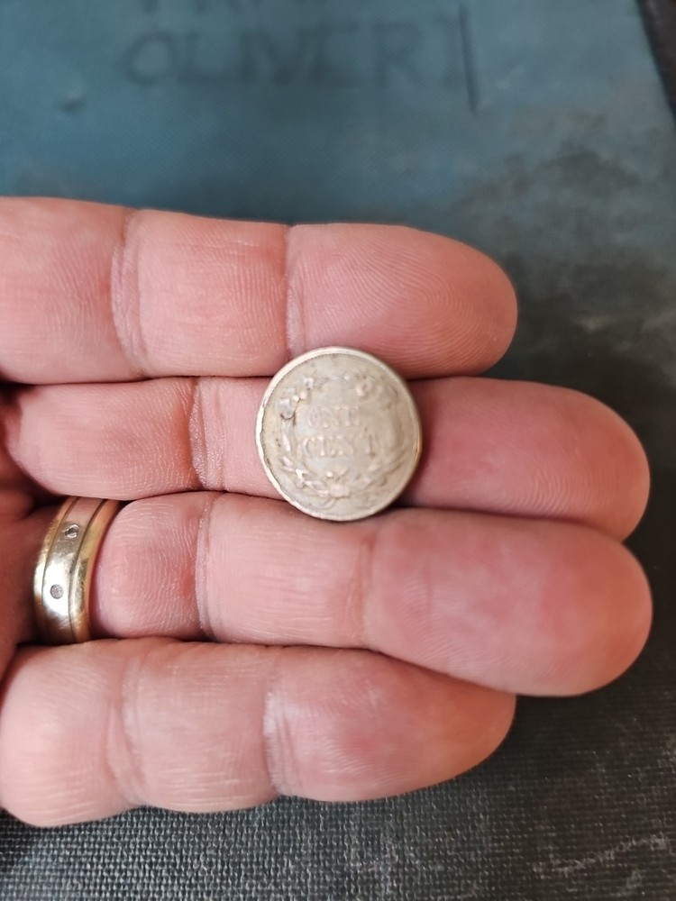 1858 Flying Eagle Cent - Rich Front & Back, XF Details