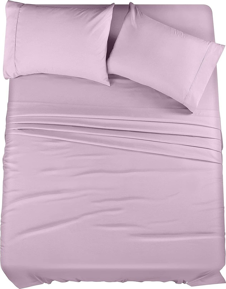 Soft Brushed Microfiber 4 Piece Bed Sheet Set with Pillow Cases Utopia Bedding